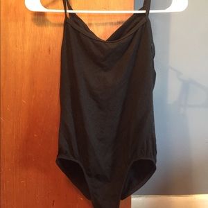 Black dance leotard